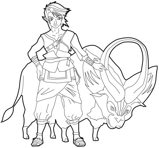 Coloring page: Zelda (Video Games) #113224 - Free Printable Coloring Pages