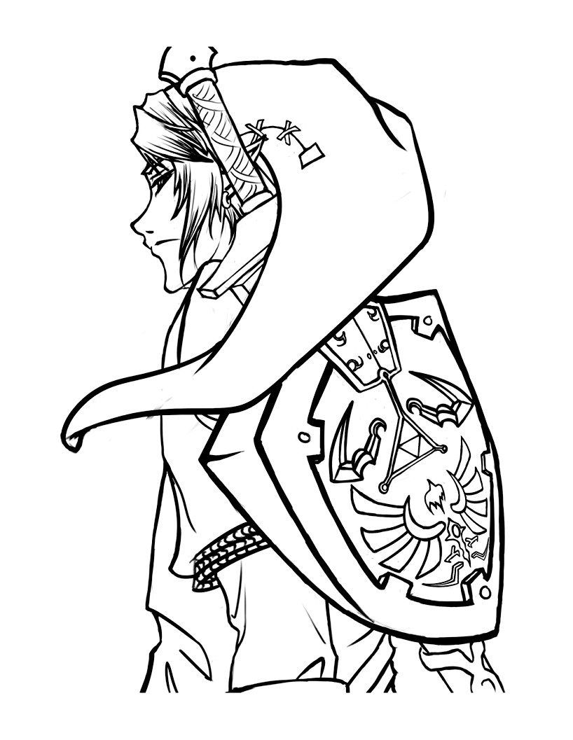 Coloring page: Zelda (Video Games) #113236 - Free Printable Coloring Pages