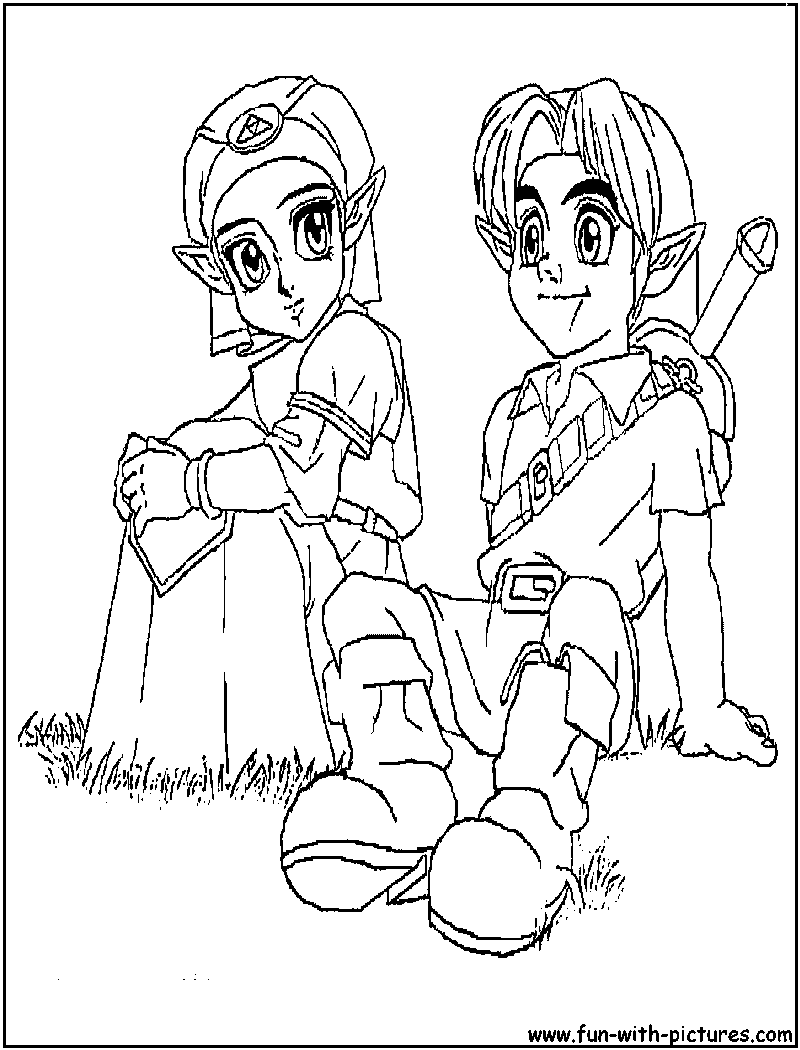 Coloring page: Zelda (Video Games) #113246 - Free Printable Coloring Pages