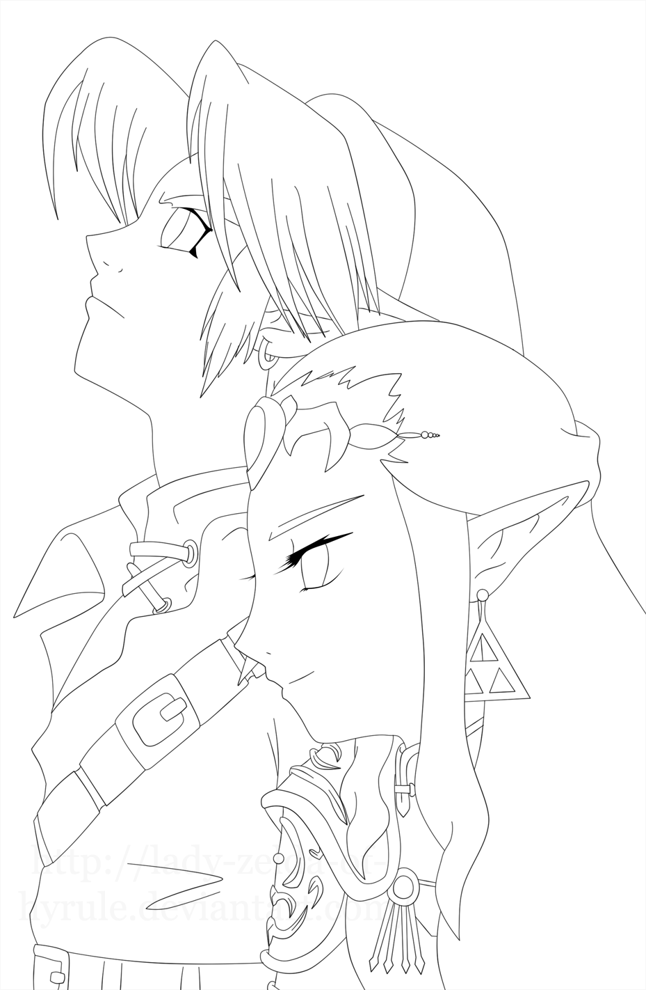 Coloring page: Zelda (Video Games) #113255 - Free Printable Coloring Pages