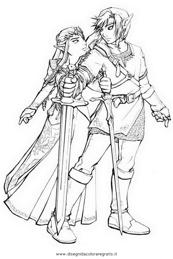 Coloring page: Zelda (Video Games) #113275 - Free Printable Coloring Pages
