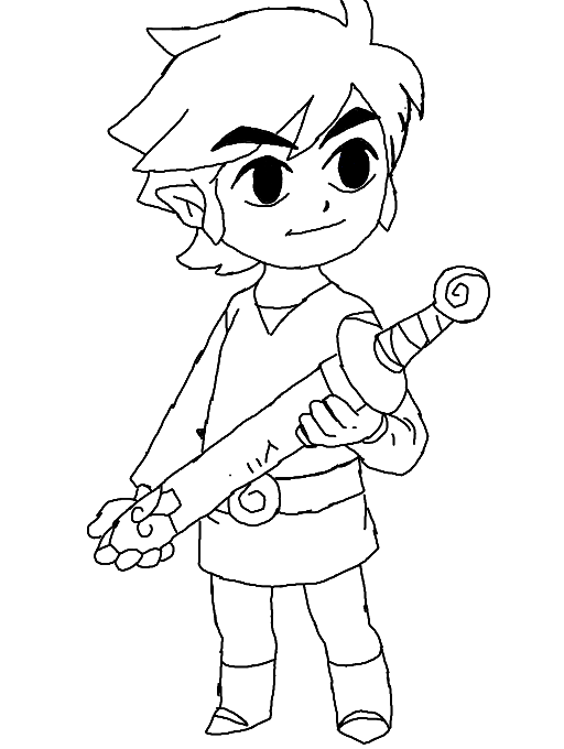 Coloring page: Zelda (Video Games) #113288 - Free Printable Coloring Pages