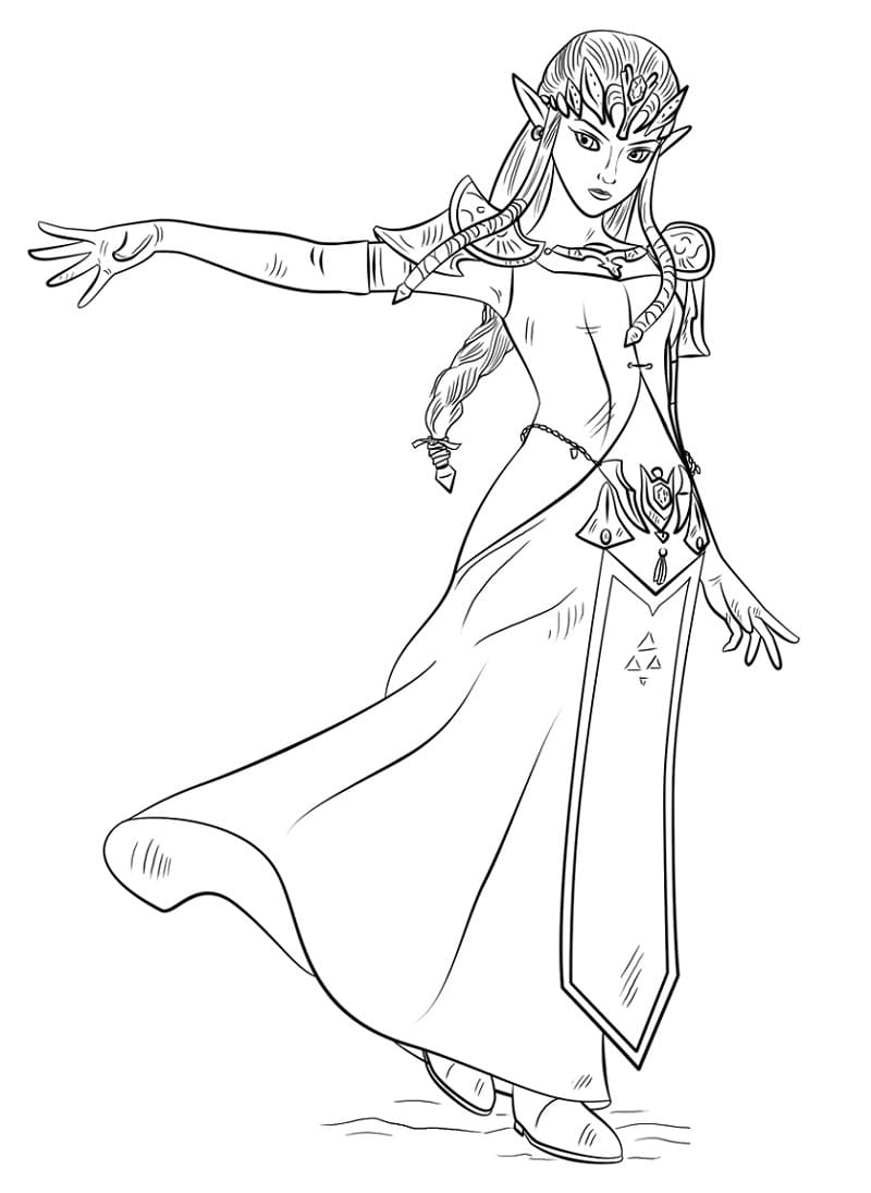 Free printable Zelda coloring page #200872 from Video Games collection Free printable Zelda coloring page #200872 from Video Games collection