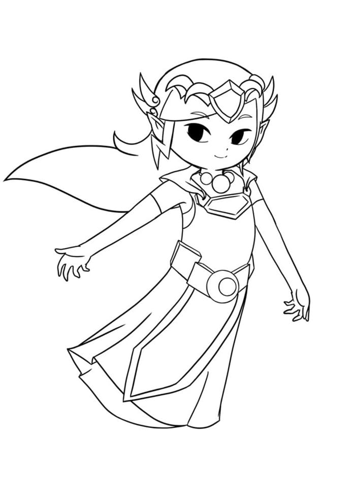 Free printable Zelda coloring page #200874 from Video Games collection