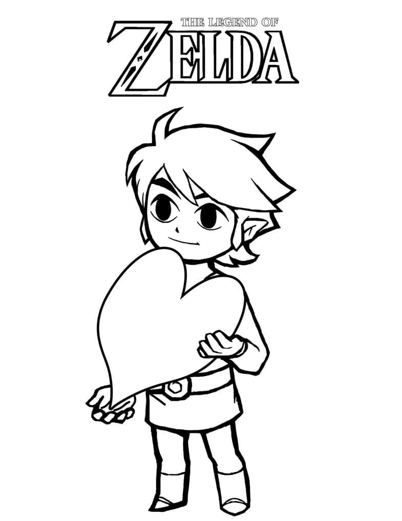 Free printable Zelda coloring page #200891 from Video Games collection