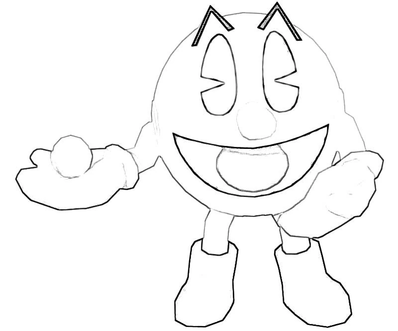 Free printable Pac-Man coloring page #114187 from Video Games collection