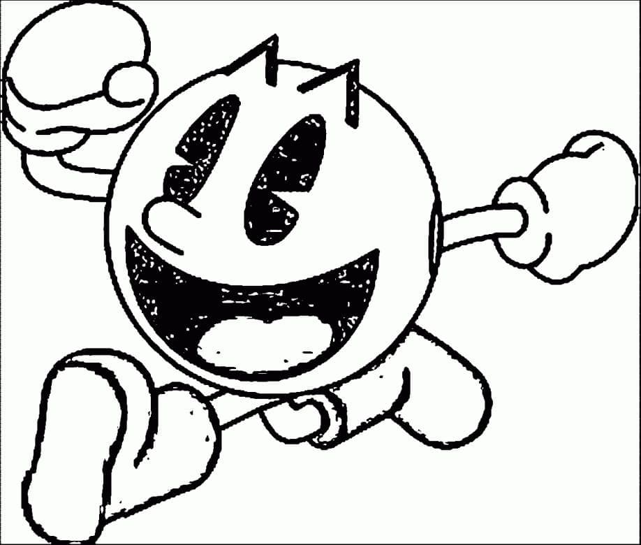 Free printable Pac-Man coloring page #207809 from Video Games collection