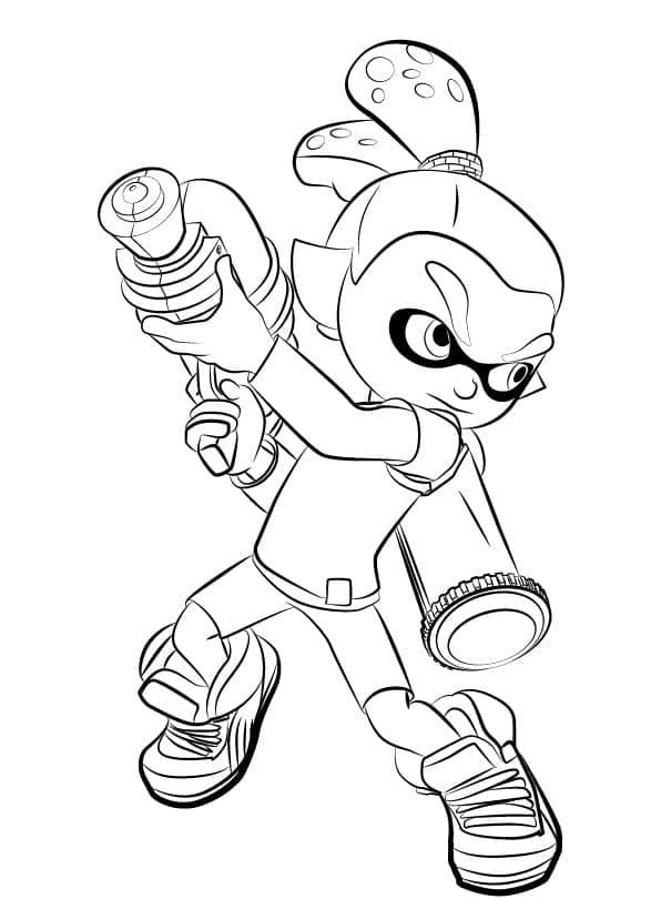 Free printable Splatoon coloring page #186096 from Video Games collection