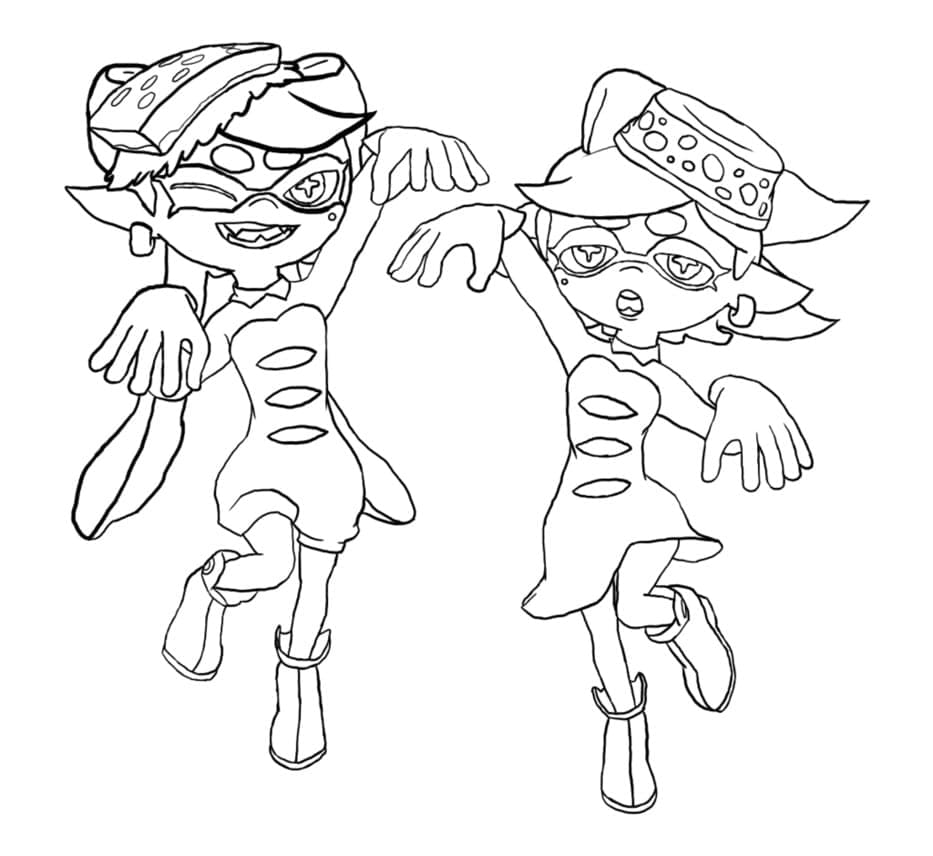 Free printable Splatoon coloring page #186106 from Video Games collection
