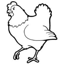 Chicken (Animals) coloring page #17250 to print and color