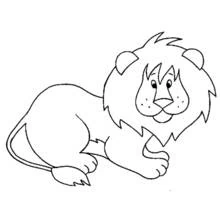 Lion (Animals) coloring page #10243 to print and color