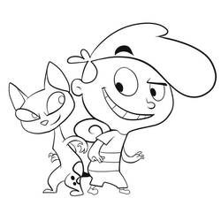 Coop Burtonburger - Free printable coloring pages