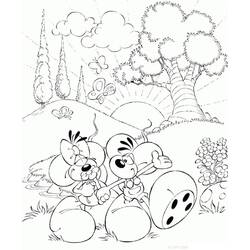 Diddl - Free printable coloring pages