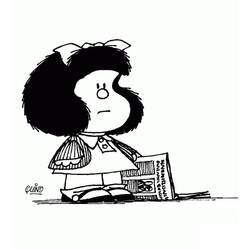 Mafalda - Free printable coloring pages