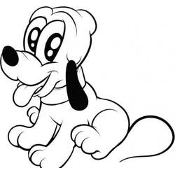 Pluto - Free printable coloring pages