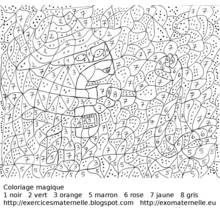 Coloring by numbers - Free printable coloring pages