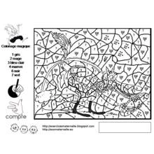 Magic Coloring (Color by Number) coloring page #126283 to print and color