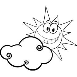 Cloud (Nature and Seasons) coloring page #157542 to print and color