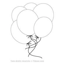 Balloon (Objects) coloring page #169580 to print and color