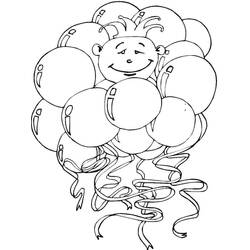 Balloon (Objects) coloring page #184784 to print and color