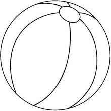 Beach ball - Free printable coloring pages