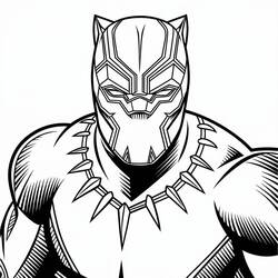 Black Panther - Free printable coloring pages