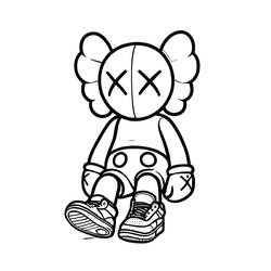 KAWS - Free printable coloring pages