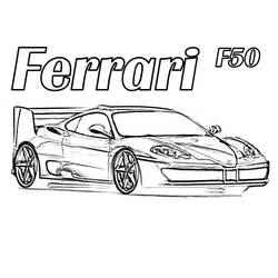 Ferrari (Transportation) coloring page #186908 to print and color