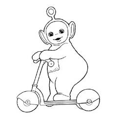 Push Scooter (Transportation) coloring page #215237 to print and color