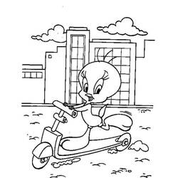 Push Scooter (Transportation) coloring page #215247 to print and color