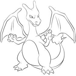 Charizard (Video Games) coloring page #179556 to print and color