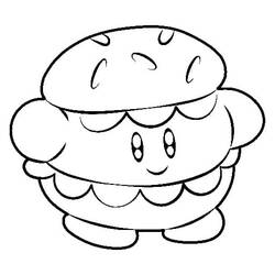 Kirby - Free printable coloring pages