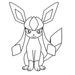 Pokemon Glaceon (Video Games) coloring page #187342 to print and color