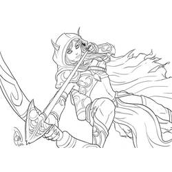 Warcraft - Free printable coloring pages