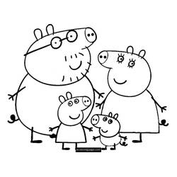 Dibujo Cerdo (Animales) #3698 para imprimir y colorear