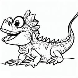 Dibujo Iguana (Animales) #188785 para imprimir y colorear