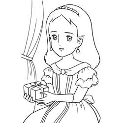 Princesa Sarah - Dibujos para colorear gratis