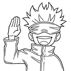 Satoru Gojo - Dibujos para colorear gratis
