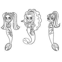 Equestria Girls - Dibujos para colorear gratis