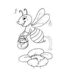 La Abeja Maya - Dibujos para colorear gratis