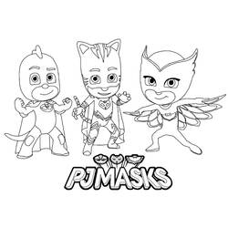 PJ Masks - Dibujos para colorear gratis