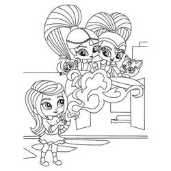 Shimmer y Shine - Dibujos para colorear gratis