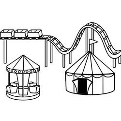 Parque de Atracciones - Dibujos para colorear gratis
