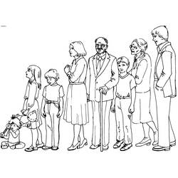 Familia - Dibujos para colorear gratis