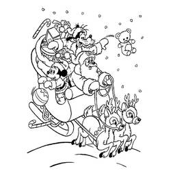 Navidad Disney - Dibujos para colorear gratis