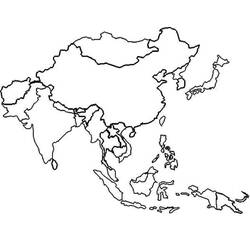 Asia - Dibujos para colorear gratis