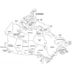 Canadá - Dibujos para colorear gratis