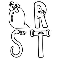Historia del Alfabeto - Dibujos para colorear gratis