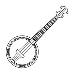 Banjo - Dibujos para colorear gratis