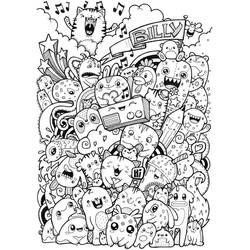 Arte Doodle - Dibujos para colorear gratis